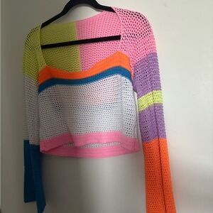 Colorful Crochet Women's Top